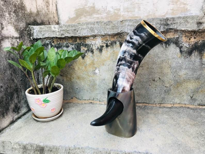 Cuerno de Bebedero Vikingo Mini de Búfalo 100% Calidad Premium Hecho a Mano y Ecológico - Product Image 4