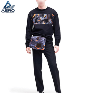 Vêtements de rue de qualité supérieure pour hommes, en différentes couleurs unies, avec logo personnalisé imprimé, vêtements décontractés pour hommes, ensembles de survêtements - Product Image 4