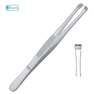 Sixflowers Pinces à tissus chirurgicales en acier Lerche, manuelles, en acier inoxydable, instrument médical pour opération, Classe I, certifiées CE - Product Image 1