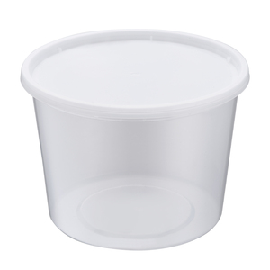 Conteneur alimentaire jetable en plastique transparent 64oz, design minimaliste, avec couvercle, pour pique-nique et voyage - Product Image 6