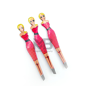 Pince à épiler professionnelle pour sourcils, design tendance pour femme, pointe fine, réutilisable, en acier inoxydable, outil de maquillage durable et écologique - Product Image 6