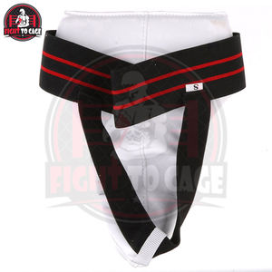 Protège-entrejambe de boxe en cuir PU 2026, contraste de couleurs blanc/noir/rouge, service OEM, qualité supérieure, léger, durable, personnalisable - Product Image 3