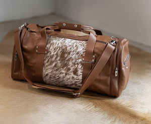 Bolsa de Viaje de Cuero Genuino con Cierre de Cremallera, Gran Capacidad, OEM LHODB-0075 - Product Image 6