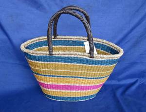 Panier de rangement naturel fait main durable en jonc de mer du Vietnam pour la décoration intérieure OEM emballage en vrac approvisionnement en gros - Product Image 5