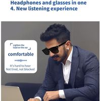 Lunettes Intelligentes avec Casque Audio Bluetooth, Appels Vocaux IA, Réduction du Bruit, Musique, Étanche, Haut-parleur et Micros Intégrés