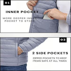 2025 Men's Winter Double-Sided Velvet Hooded Fleece <b>Jacket</b> Casual Flag Label <b>Warm</b> and Stylish for Foreign Trade Supply - Product Image 4