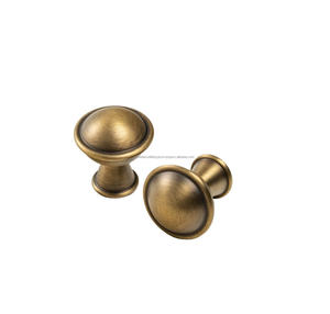 Contemporary Brass Knobs Crafted For Sleek Furniture <b>Cabinets</b> Modern Interior Design Solutions - Product Image 1