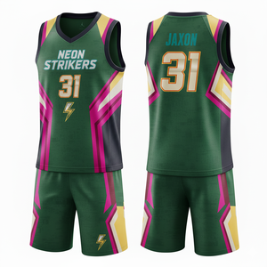 Conjunto de Uniforme de Baloncesto Sublimado Personalizado para Adultos Unisex, Jersey y Pantalones Cortos de Poliéster Transpirable de Secado Rápido, Ropa Deportiva para Equipos, Venta al Por Mayor OEM - Product Image 4
