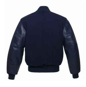 แจ็กเก็ตขนสัตว์ตามสั่งแขนเสื้อหนังกระดุมสแนปปักโลโก้ขนาด XL ฤดูหนาว - Product Image 4