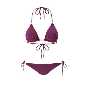 Ensemble de bikini 2 pièces léger pour femme, respirant, haute qualité, logo et couleurs personnalisés, impression sur le devant, 100% polyester, séchage rapide - Product Image 4