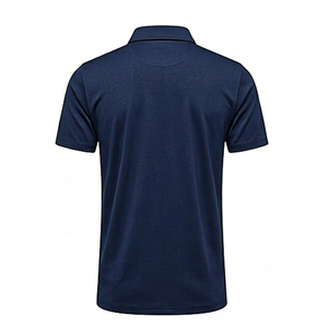 เสื้อโปโลผู้ชาย แขนสั้น ผ้าปิเก้ ระบายอากาศดี สไตล์ลำลองสำหรับธุรกิจและกอล์ฟ ปกคอปกตั้ง ติดกระดุม 3 เม็ด เหมาะสำหรับเล่นเทนนิส - Product Image 5