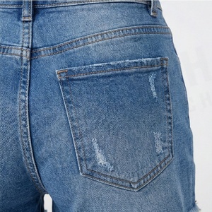 Shorts en jean pour femmes, vêtements décontractés à la mode, nouveau style, shorts taille haute pour femmes, bas de tenue d'été, couleur personnalisée, style tendance streetwear - Product Image 5
