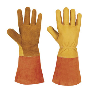 Industrial Use Cowhide Leather TIG/MIG Welding Work <b>Gloves</b> Heavy Duty Heat Resistant Welder Working Hand Safety <b>Gloves</b> - Product Image 5