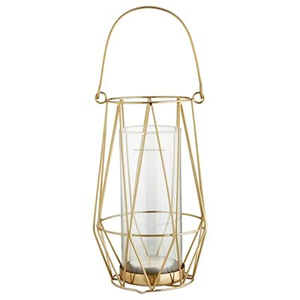 Contemporary Metal Cages <b>Candle</b> <b>Holder</b> in Gold Finished Handmade for Indoor <b>Outdoor</b> Events Parities Modern Style - Product Image 4