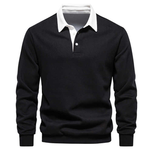 Men's Long-sleeved Polo Shirts Polo Collar <b>Tshirt</b> Design for Sale,mens Formal Long Sleeve Polo Shirts - Product Image 6