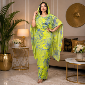 Toub Sudanés Clásico 100% Algodón Voile Estampado Digital |   Tela para Vestido de 58 Pulgadas con Elegante Diseño Floral, Prenda Tradicional para Mujer - Product Image 4
