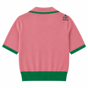 HMR Personalizado Alfa |   Kapa |   Suéter Acrílico Transpirable Alpha para Mujer, Verde y Rosa, con Mangas Reales, Estilo Griego, para Hermandades - Product Image 5