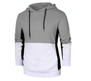 เสื้อฮู้ดผู้ชายแบบสวมหัว ผ้าถักโพลีเอสเตอร์ 100% ระบายอากาศได้ดี เป็นมิตรกับสิ่งแวดล้อม แขนยาว มีกระเป๋า  รับสกรีนโลโก้ - Product Image 6