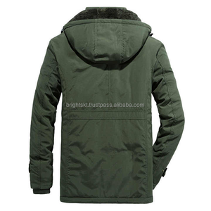 Men Detachable Hooded Velvet Thickened Wind Breaker Jacket Casual Warm Parka Mid- Length Outdoor Jacket 2025 - Product Image 2