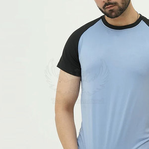 T-shirt pour homme en coton molletonné lavé, coupe classique, 180 grammes, design uni décontracté, respirant, séchage rapide, écologique, pour un usage quotidien - Product Image 4