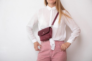 Bolso de cuero cintura Festival cadera riñonera cinturón cadera azul cintura cadera regalo mujeres correa ajustable Bum 2017 - Product Image 3