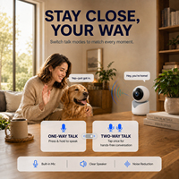 Caméra de sécurité intérieure WiFi Tuya 5MP, détection PIR, suivi automatique, audio bidirectionnel, vision nocturne IR, mini caméra de sécurité domestique