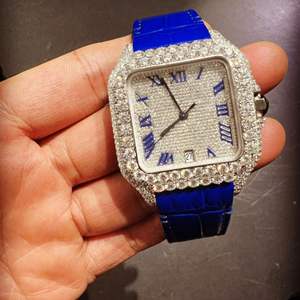 Reloj Clásico Personalizado para Hombre con Diamantes Cultivados en Laboratorio, Estilo Hip Hop, Joyería de Diamantes, Mejor Calidad, Precio al por Mayor - Product Image 1