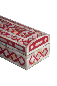 Joyero de lujo hecho a mano con incrustaciones de madreperla con detalles de hueso, perfecto para almacenamiento decorativo, exhibición de colección de joyas - Product Image 4