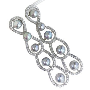 Pendientes de Perlas de Agua Dulce de Plata de Ley S925 de Fábrica de Origen para Mujer, Luz Intensa, Casi Impecables, Diseño sin Agujeros - Product Image 5