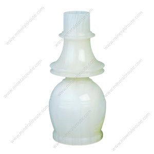 Lampe de table en onyx blanc sculptée à la main de haute qualité, produit très populaire, lampe de table en onyx blanc pour salon - Product Image 6