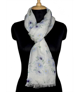 Pañuelo de Algodón Floral para Mujer, Ligero, de Secado Rápido, Transpirable, con Estampado Digital, para Uso Diario en Todas las Estaciones, Accesorio de Moda - Product Image 2