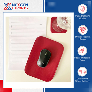 ลดราคาพิเศษ! แผ่นรองเมาส์หนัง PU คุณภาพสูงจาก Nexgen Exports พร้อมชุดแผ่นรองแก้วกาแฟ ขนาด 18x18 ซม. ราคาสุดคุ้ม - Product Image 6