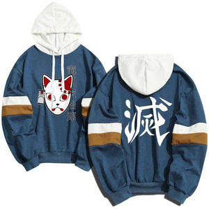 เสื้อฮู้ดดี้สไตล์อนิเมะ Y2K สำหรับผู้ชาย ทรงโอเวอร์ไซส์ ผ้าฝ้าย พิมพ์ลายกราฟิก พร้อมโลโก้และดีไซน์แบบกำหนดเอง - Product Image 5