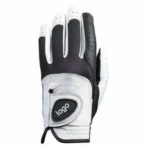 Gants de golf en cuir PU personnalisés avec logo, durables, ajustement extensible avec fermeture auto-agrippante, pour unisexe - Product Image 1