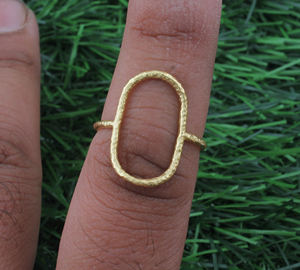 Anillo de Banda de Oro Vermeil, Plata de Ley 925, Chapado en Oro Pesado, Minimalista, Delicado, Apilable, Joyería de Anillo de Bodas para Mujer - Product Image 2