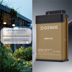 مزود طاقة LED مقاوم للمطر 400 واط 12 فولت/24 فولت تيار متردد-مستمر IP45 بهيكل ألومنيوم لإضاءة اللافتات LED مع تقنية BIS للتبديل - Product Image 5