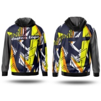 Sweat-shirt à capuche zippé pour homme, imprimé géométrique, coupe classique, style sportif, imprimé par sublimation, polyester, vêtements d'automne