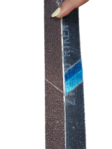Bandes abrasives en oxyde d'aluminium 10x330mm pour ponçage du métal et du bois - Product Image 5