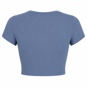 Camiseta Deportiva Premium Ecológica de Corte Ajustado, 100% Algodón Jersey, Cuello Redondo, Manga Corta, Estilo Retro Urbano con Logotipo - Product Image 2
