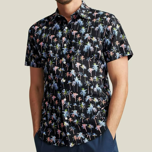 เสื้อเชิ้ตฮาวายผ้าฝ้ายขายส่ง พิมพ์ลายตามสั่ง แขนสั้น เสื้อลำลองผู้ชายสำหรับฤดูร้อน - Product Image 6