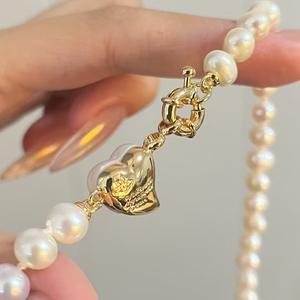 สร้อยคอไข่มุกจูจี้ แทมซุย เฮฟเวนลี่ เมเดน ขนาด 6-6.5 มม. สีสว่าง ใกล้เคียง S925 ตัวล็อคเงินญี่ปุ่น ความยาว 45 ซม. สำหรับผู้หญิง - Product Image 3