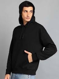 Sweat à capuche en molleton pour homme avec logo personnalisé, design à empiècements contrastants aux épaules, pull épais, streetwear, OEM - Product Image 3