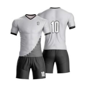 Shorts de football noirs pour hommes avec numéro 10 imprimé par sublimation, taille élastique, séchage rapide, en polyester, vêtements de sport toutes saisons - Product Image 1