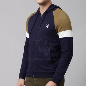 เสื้อฮู้ดซิปผู้ชายแบบเบาสบาย มีกระเป๋าข้าง เหมาะสำหรับออกกำลังกายกลางแจ้งและสวมใส่สบายในชีวิตประจำวัน เสื้อฮู้ดซิปแฟชั่นสำหรับผู้ชาย - Product Image 2