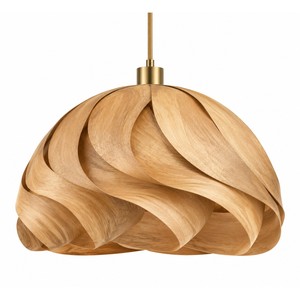 Pantalla de Lámpara Colgante Rectangular de Diseño Bohemio, Hecha a Mano con Chapa de Madera de Mango, Ecológica |   Copenhagen Koben Venta al por Mayor - Product Image 1