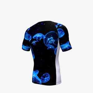 Protection cutanée spécialisée pour l'entraînement en salle de sport, utilisant une impression par sublimation à refroidissement avancé, Rash Guard - Product Image 2