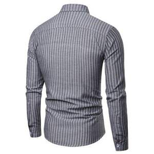 Chemises habillées décontractées en coton personnalisées pour hommes, col rabattu, manches longues, grandes tailles, prix raisonnable - Product Image 6