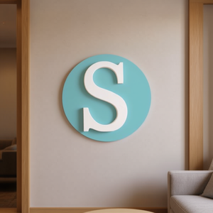 Ilan Lettera Decorativa S 11Cm Bianca Arte Murale Decorazione Casa - Product Image 3