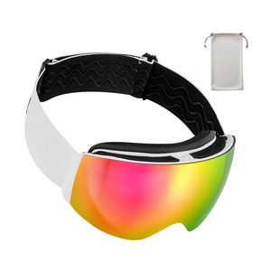 Occhiali da Sci Senza Montatura per Uomo, Donna e Giovani con Lenti Sferiche Rosa Revo, Antiappannamento OTG, Montatura in TPU Ventilata - Product Image 1