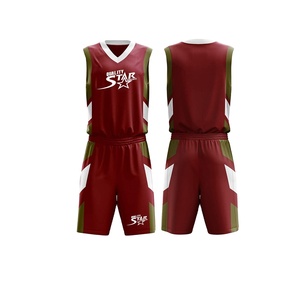 ชุดบาสเก็ตบอลสำหรับผู้ชาย,ชุดเครื่องแบบทีมเจอร์ซีย์สำหรับฝึกซ้อมบาสเกตบอลการออกแบบใหม่พิมพ์แบบระเหิดตามสั่ง - Product Image 1